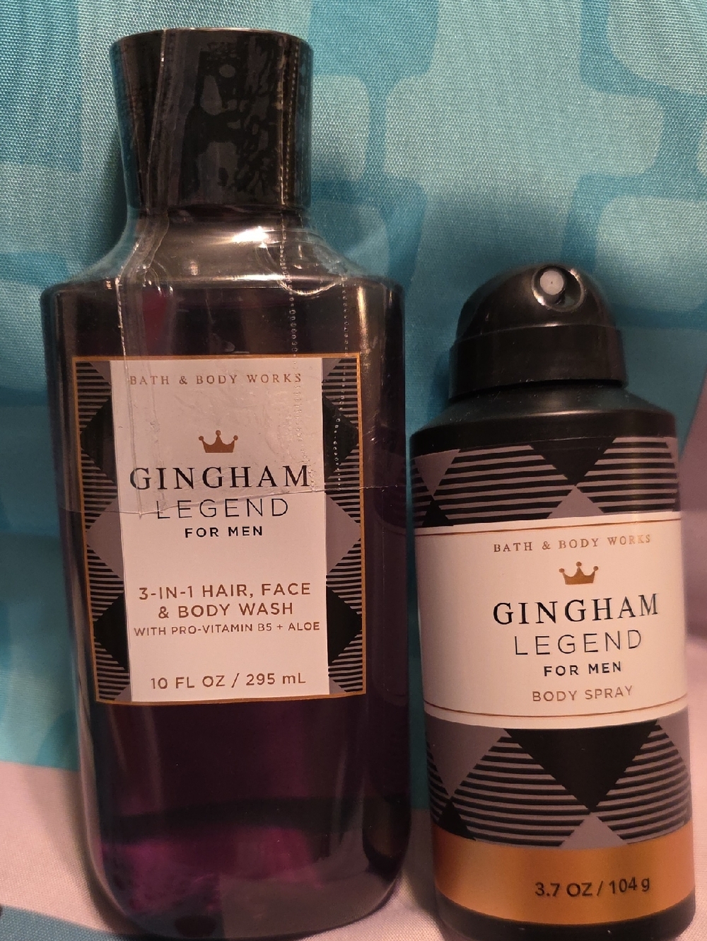 Bath & Body Works Gingham Legend for Men -Body Wash 3-n-1 + Spray,Full Sz-New.